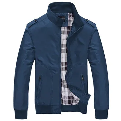 Slim Fit Stand Collar Casual Jacket (5 colors)