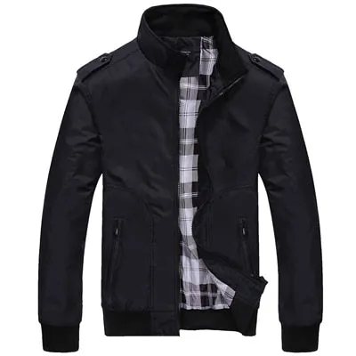 Slim Fit Stand Collar Casual Jacket (5 colors)