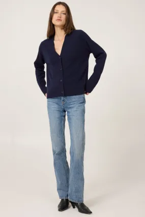 Sloane Cashmere Cardigan - Navy