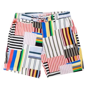 Stripe Happy Printed Shorts