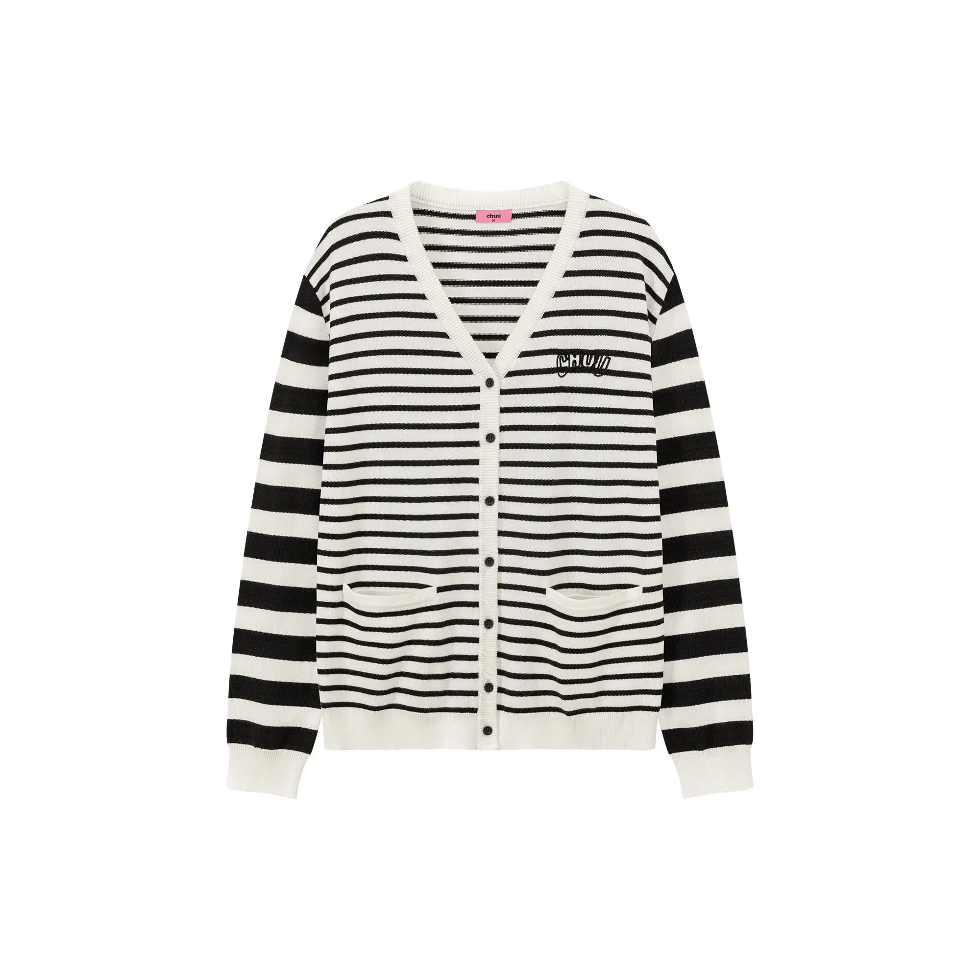 Striped Loose Fit Cardigan