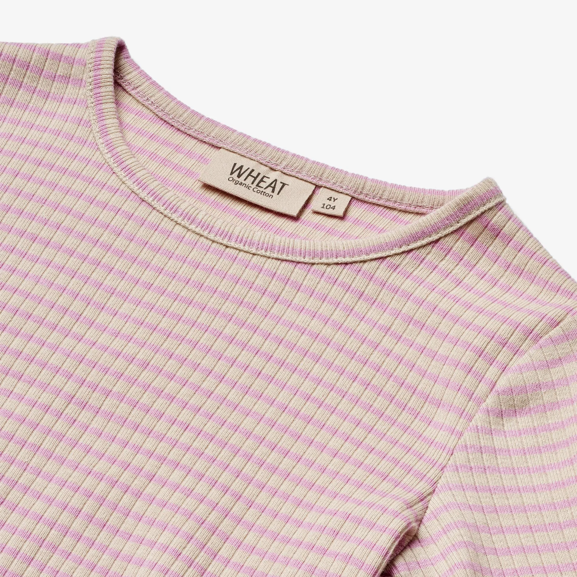 T-Shirt L/S Britt - pink lilac stripe