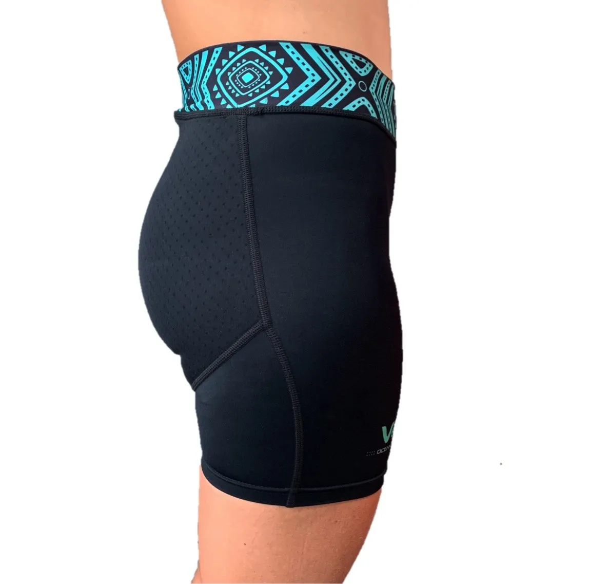 Vaikobi - VOCEAN Women's Paddle Shorts - Black/Teal