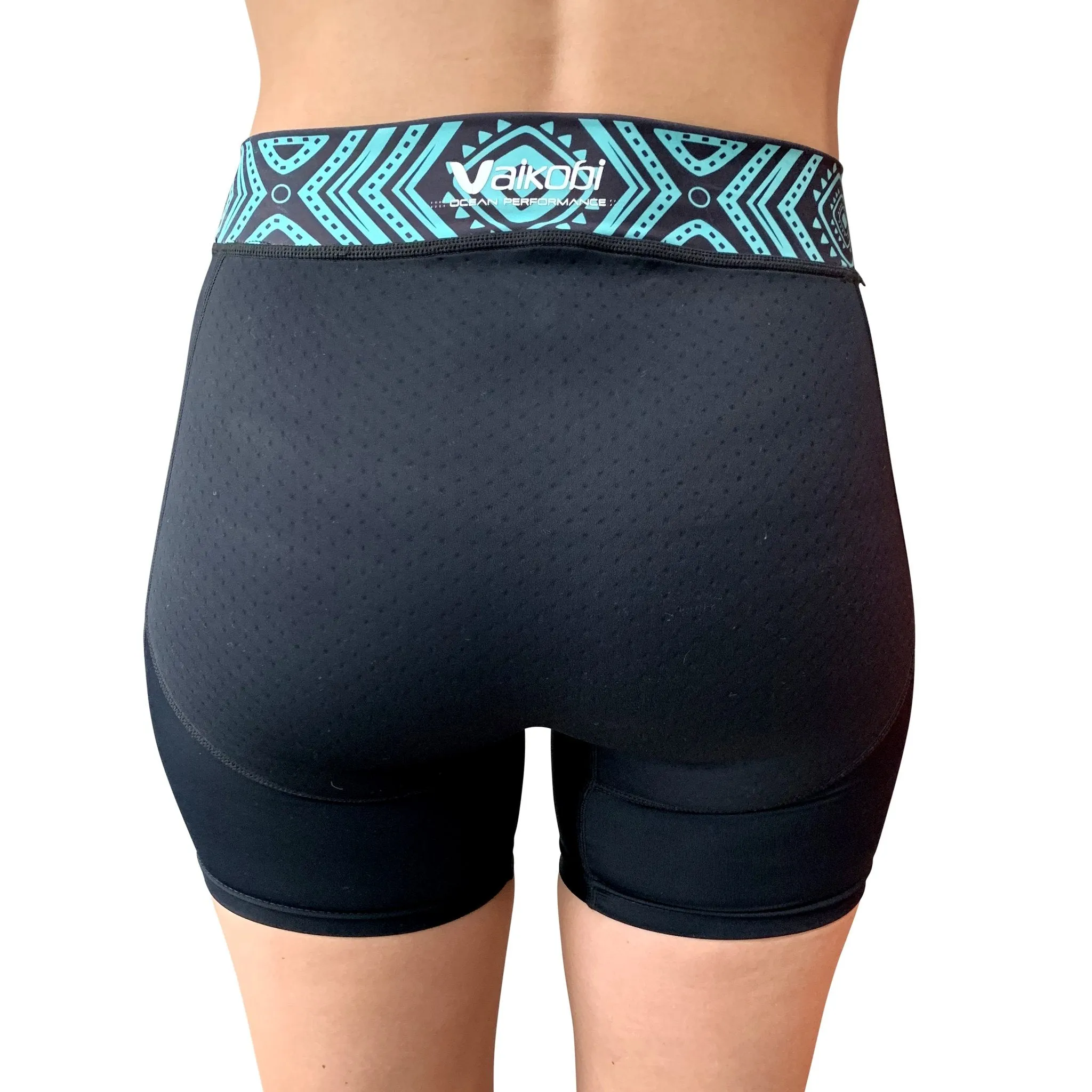 Vaikobi - VOCEAN Women's Paddle Shorts - Black/Teal