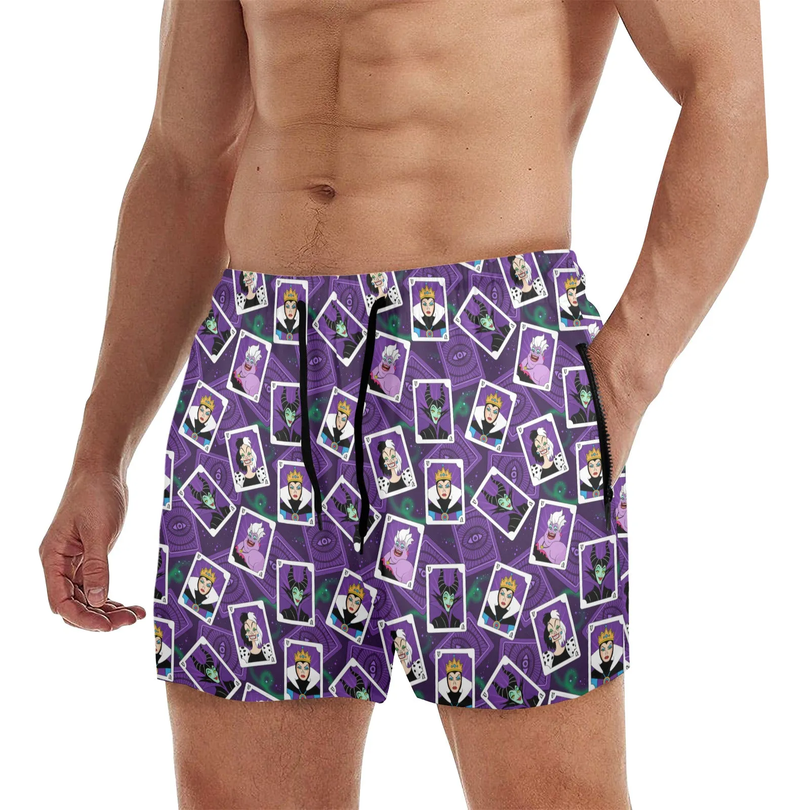 Villain Cards Men's Quick Dry Athletic Shorts